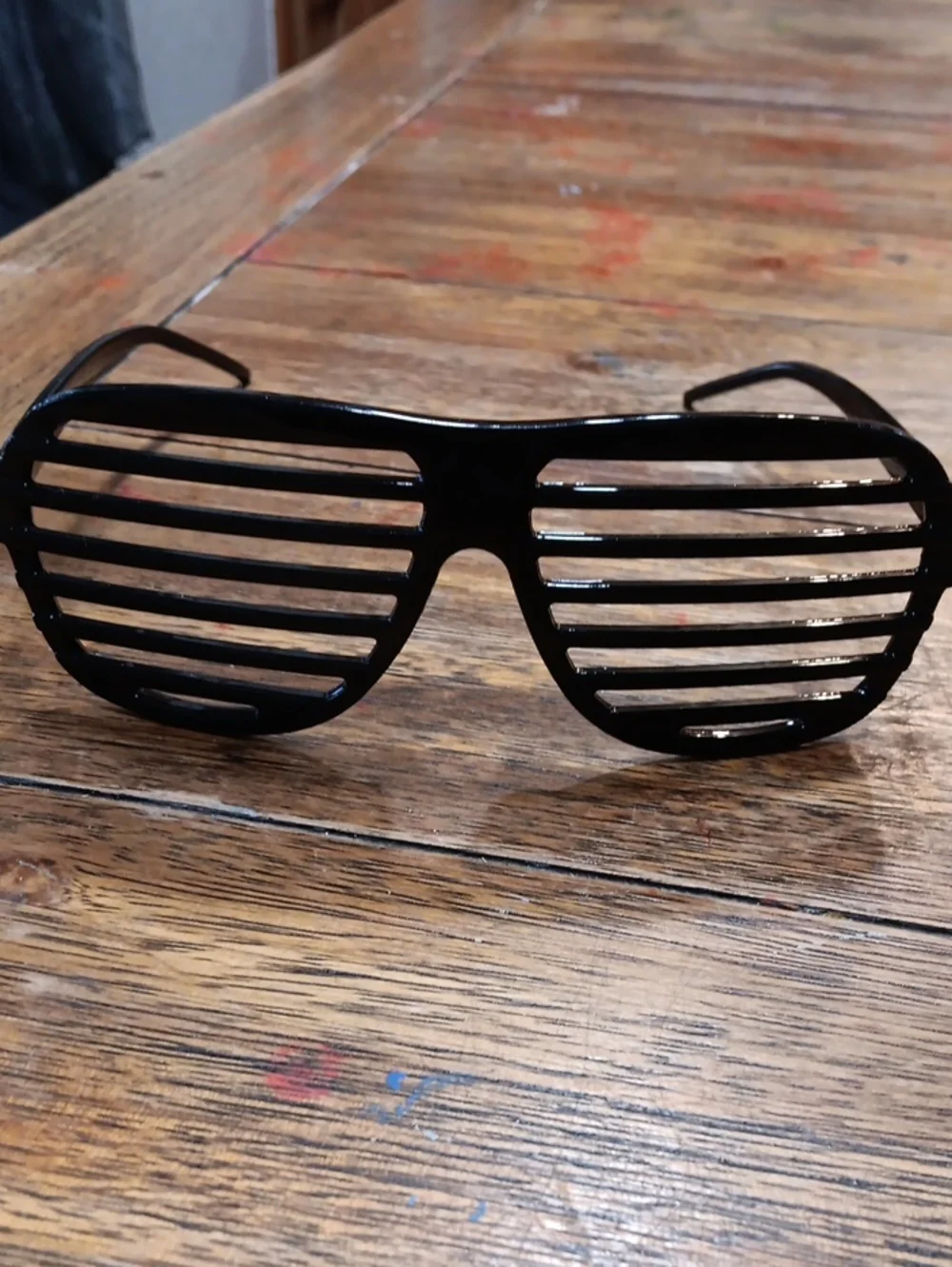 Black Slatted Shutter Shades Sunglasses - Men Accessories